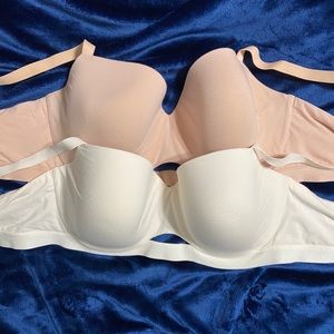 Thirdlove Pima Cotton t-shirt bra. 40D. Lot of 2.